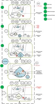 Sustainability and resilience interface at typical urban green and blue infrastructures: costs, benefits, and impacts assessment